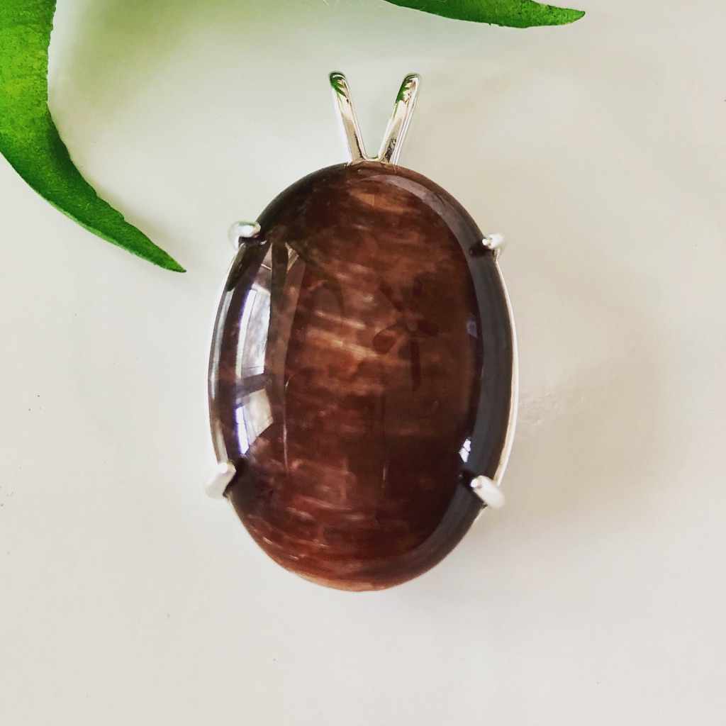 Sterling And Tiger Eye Pendant